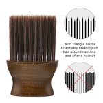 Barber Neck Brush - Sustainable Soft Nylon Duster Wood Hair Cutting Tool
