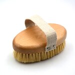 Beech Sisal Brush - Natural Dry Massage Spa Scrubber Premium Bath Tool