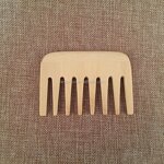 Bamboo Pocket Comb - Natural Custom Wide Tooth Wholesale Grooming Tool