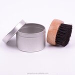 Men Beard Brush Set - Great Gift Compact Wooden Horse Bristle Laser Tool