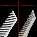 Steel Beard Comb - Laser Private Label Common Shaping Metal Grooming Tool