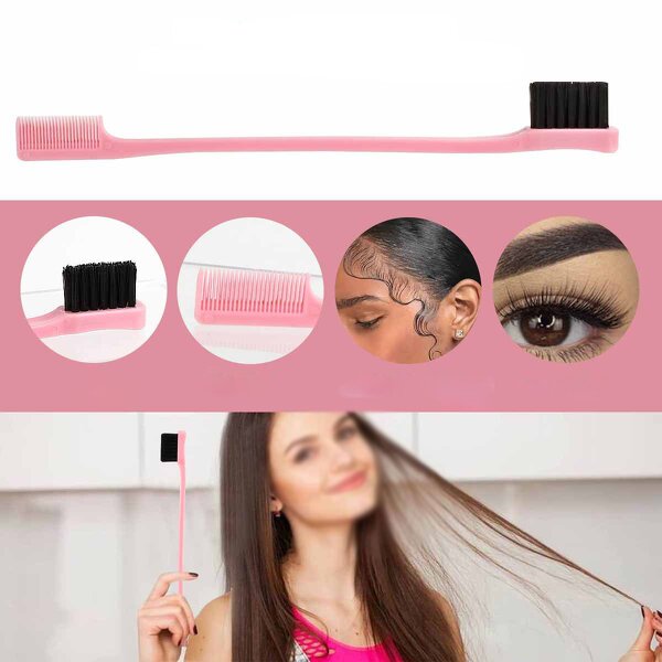 2-in-1 Eyebrow Comb - Double-Sided Edge Control Sustainable Nylon Hair Tool