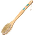 Bamboo Bath Brush - Boar Bristle Natural Soft Long Handle Shower Tool