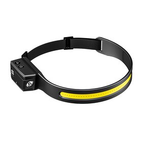 COB LED Headlamp - Rechargeable Wide Beam Waterproof 300Lm Camping Hiking Tool