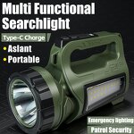 SuperBright LED Flashlight - USB Charged Camping Emergency Convoy Searchlight