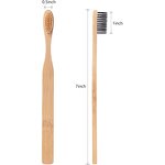 Bamboo Toothbrush - BPA-Free Nylon Bristle Natural Dental Care Oral Tool