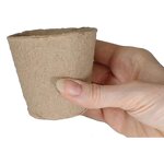 Biodegradable Seed Pot - 8cm Fiber Peat with Seed Garden Plant Growth Tool