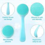 Silicone Face Brush - Manual Skin-Friendly Waterproof Blackhead Exfoliator Tool