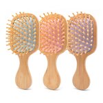 Bamboo Scalp Comb - Mini Square Massage Anti Static Hair Grooming Tool