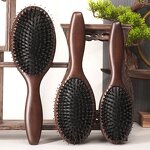 Large Paddle Hairbrush - Portable Wooden Bristle Dry Hair Sustainable Tool