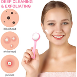 Silicone Face Brush - Manual Skin-Friendly Waterproof Blackhead Exfoliator Tool