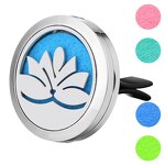 Car Air Freshener - 30mm Stainless Steel Vent Clip Essential Oil Diffuser