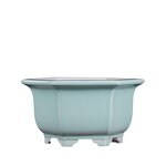 Ceramic Flower Pot - Rectangular Square Drainage Hole Home Office Desk Decor Tool