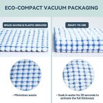 Cotton Dishcloth - 100% 12x12 Inch Mixed Color Kitchen Wash Cloth Set