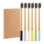 Charcoal Bamboo Toothbrush - BPA-Free Sustainable Home Travel Dental Tool