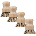 Bamboo Cleaning Brush Set - Wholesale Natural Wood Kitchen Dish Pot Washing Tool
