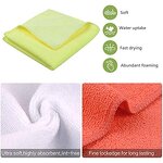 Microfiber Cleaning Cloth - 12x12 Inch Kitchen Dish Rag Scouring 5 Color Tool