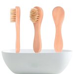 Bath Brush Set - Dry Body Face Boar Bristle Shower Exfoliating Tool