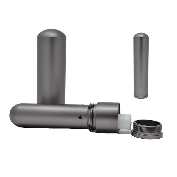 Aluminum Nasal Inhaler - Natural Essential Oil Premium Metal Aromatherapy Tool