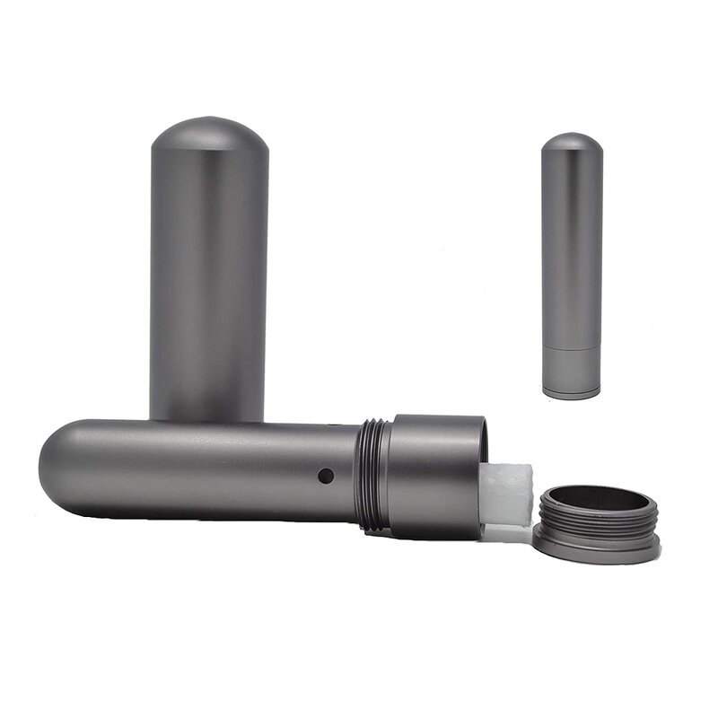 Aluminum Nasal Inhaler - Natural Essential Oil Premium Metal Aromatherapy Tool