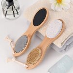 4-in-1 Foot File - Multi-purpose Callus Remover Scrubber Bristle Rasp Tool