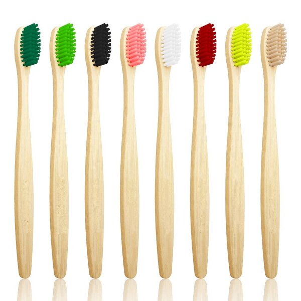 Charcoal Toothbrush - Wholesale Adult Bamboo Hotel Custom Logo Dental Tool