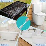 Long Handle Pumice - No Touch Replaceable Toilet Bathtub Pool Cleaning Tool