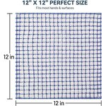 Cotton Dishcloth - 100% 12x12 Inch Mixed Color Kitchen Wash Cloth Set