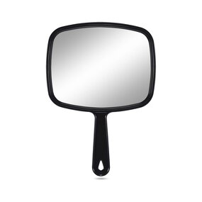Large Hand Mirror - Salon Barber Hairdressing Clear Ergonomic Hanging Hole Tool