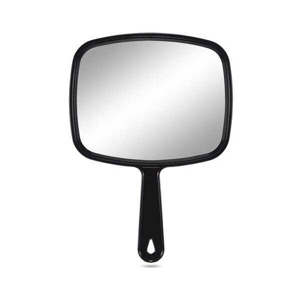 Large Hand Mirror - Salon Barber Hairdressing Clear Ergonomic Hanging Hole Tool