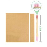 Kids Bamboo Toothbrush - Eco-Friendly BPA-Free Soft Bristle Travel Dental Tool