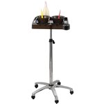 Hair Extension Salon Cart - Height Adjustable Tray Home Beauty Storage Tool