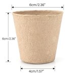 Biodegradable Seed Pot Kit - 6cm Fibre Country Style Garden Planting Tool