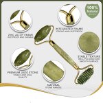Green Jade Roller Set - High Quality Guasha Skin Care Face Massage Stone Tool