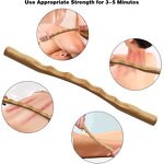 Wooden Gua Sha Set - 2 Pcs Therapy Massage Board Hammer Body Scraping Tool