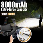Outdoor LED Headlamp - Rechargeable 1000Lm Waterproof Camping Fishing Tool