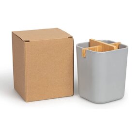 Bamboo Toothbrush Holder - Biodegradable Fibre Compostable Bathroom Cup Tool