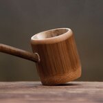 Bamboo Water Ladle - Long Handle Dipper Home Kitchen Garden Tea Ceremony Tool