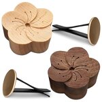 Wood Flower Diffuser - 2Pcs Essential Oil Vent Clip Aromatherapy Sleep Tool