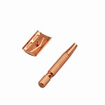 Double Blade Razor - Gold Private Label Stainless Steel Barber Shaving Tool