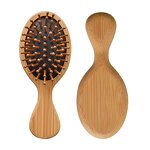 Bamboo Hair Brush Set - Women Mini Paddle Detangling Sustainable Beauty Tool