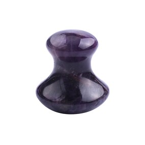 Gua Sha Stone Massager Manufacturer - Large Purple Jade Amethyst Mushroom for Women Children