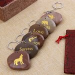 Keychain Manufacturer - Wholesale Folk Craft Natural Healing Crystals Rose Quartz Dildo Carving