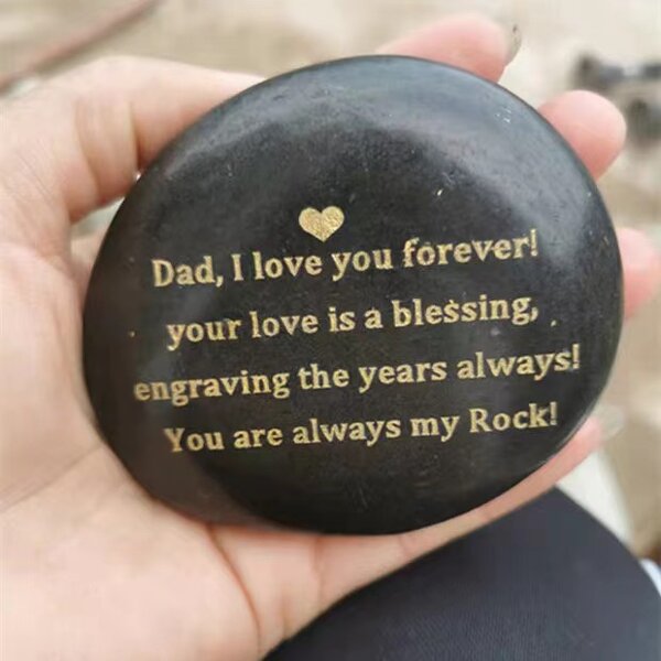 Word Rock Stones Manufacturer - Valentine's Day Gift Natural Stone Engraved Custom Logo Healing