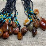 Palm Stone Pendant Manufacturer - 100% Natural Lucky Agate Unisex Jewelry