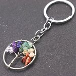 Crystal Keychains Manufacturer - Healing for Women Natural Gemstone Key Rings Simple Design Gift