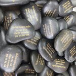 Worry Stone Manufacturer - Irregular Shape Natural River Customized Engraved Words Healing Pocket