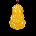 Jade Buddha Pendant Manufacturer - Natural Stone Topaz Ethnic Style Big Belly Maitreya Birthday Gift