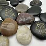 Word Stones Manufacturer - Factory Directly Selling Engraved Polished Palm Inspirational 4-6 CM