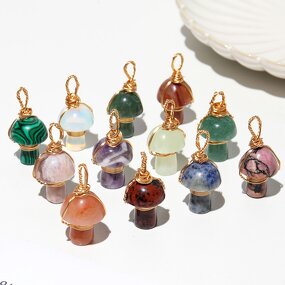 Gemstone Necklace Manufacturer - Wholesale Fashion Birthstone Natural Stone Design Charms